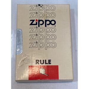 ZIPPO No. 6260 Advertising Rule for ADEC Original Box, Unused